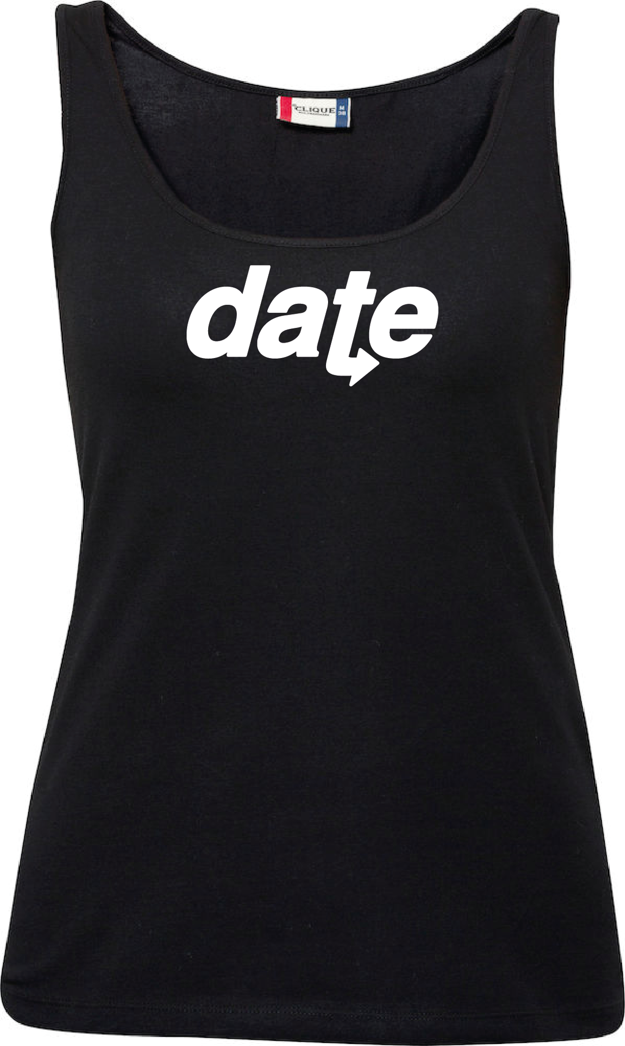 Svart Dam Linne "DATE"
