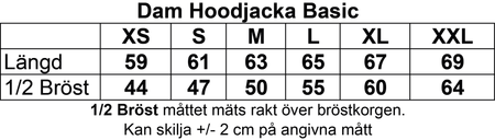Vit Dam Hoodjacka "BROGRENS" fram