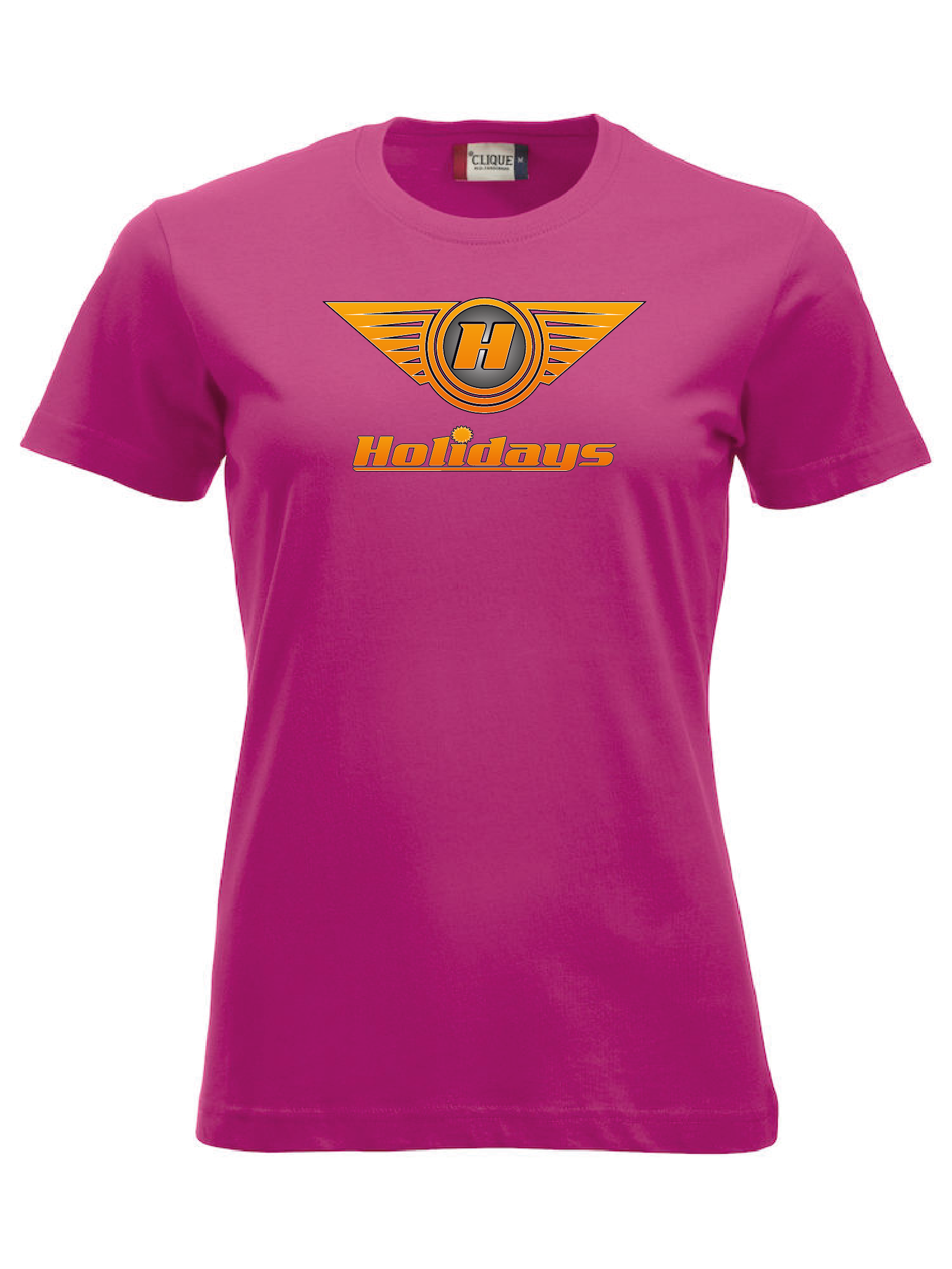 Cerise Dam T-shirt "HOLIDAYS LOGO"