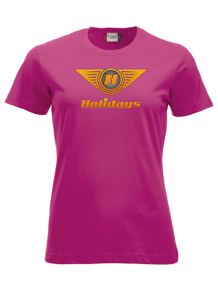 Cerise Dam T-shirt "HOLIDAYS LOGO"