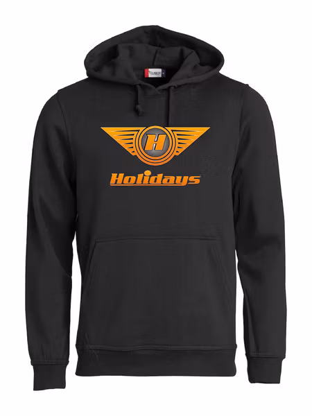 Svart HOODTRÖJA "HOLIDAYS LOGO"