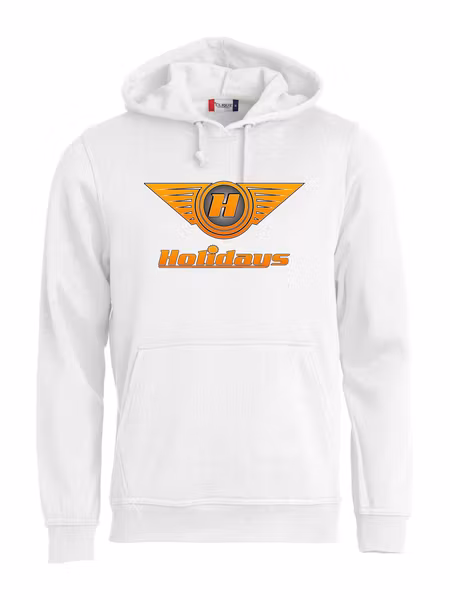 Vit HOODTRÖJA "HOLIDAYS LOGO"