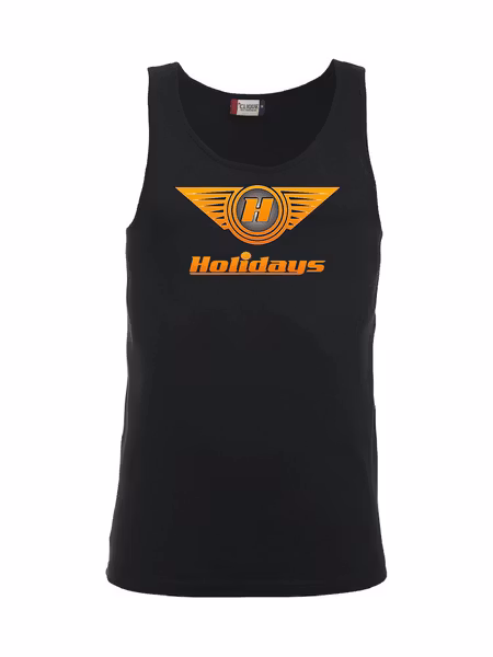 Svart Tank Top "HOLIDAYS LOGO"