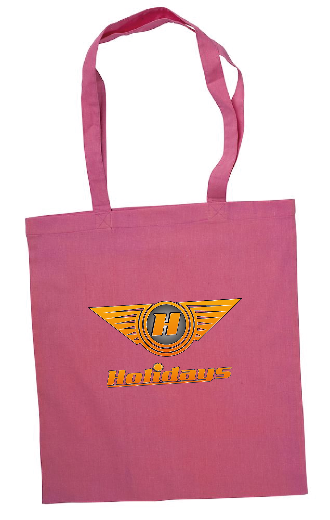 Rosa Tygkasse "HOLIDAYS LOGO"