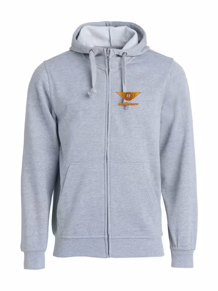 Grå HOODJACKA "HOLIDAYS LOGO" fram