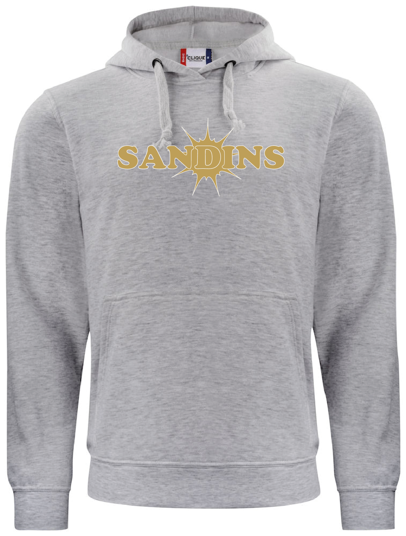 Grå HOODTRÖJA "Sandins"