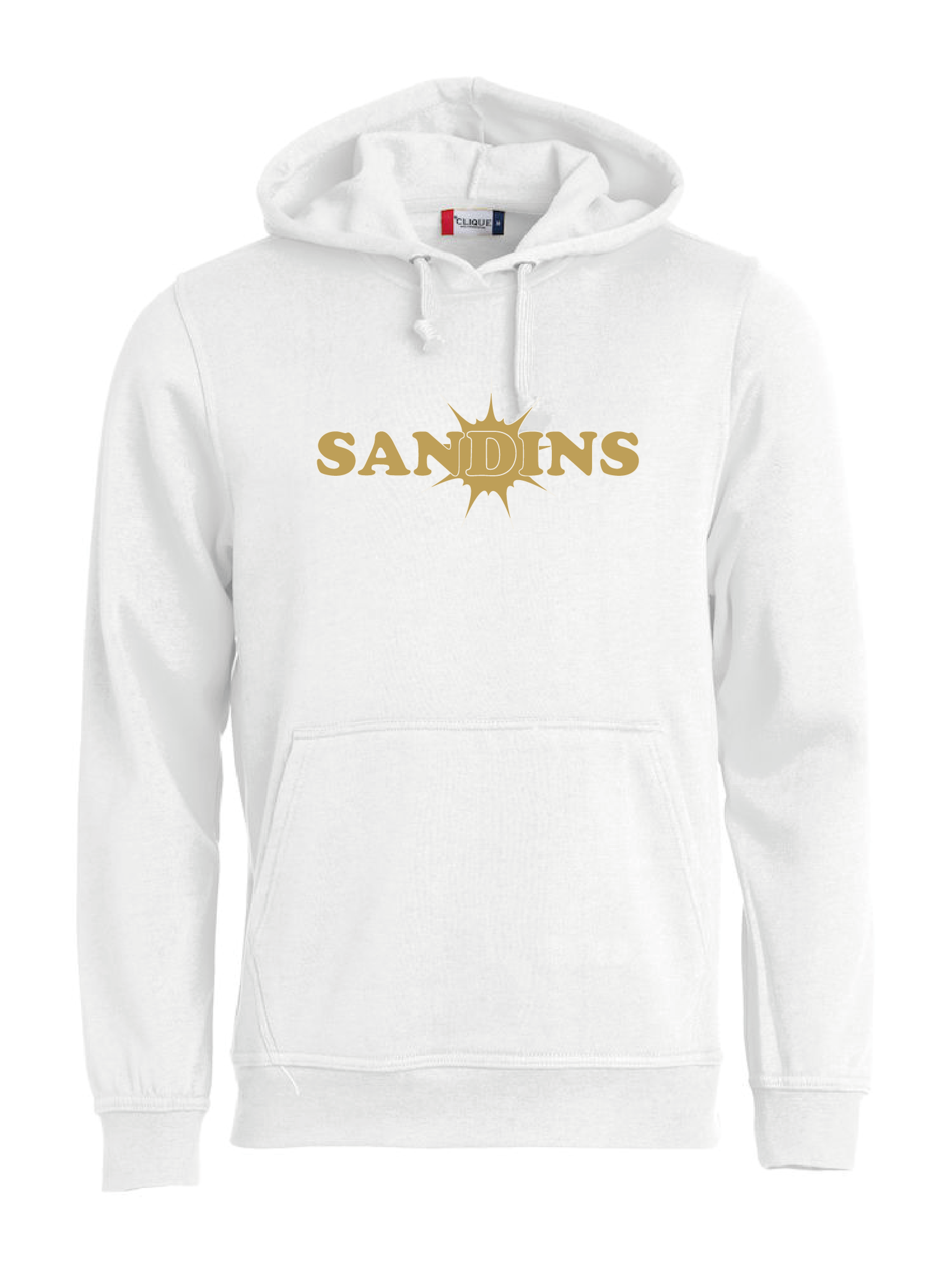 Vit HOODTRÖJA "Sandins"
