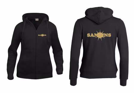 Svart Dam HOODJACKA "Sandins"  v.bröst & rygg
