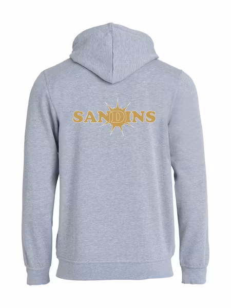 Grå HOODJACKA "Sandins" rygg