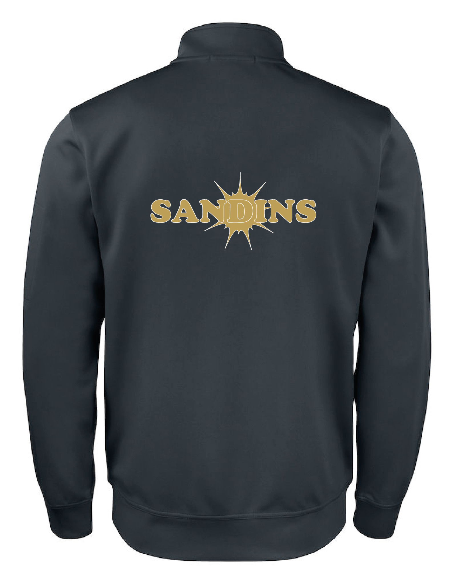 Svart Cardigan Active "SANDINS" rygg