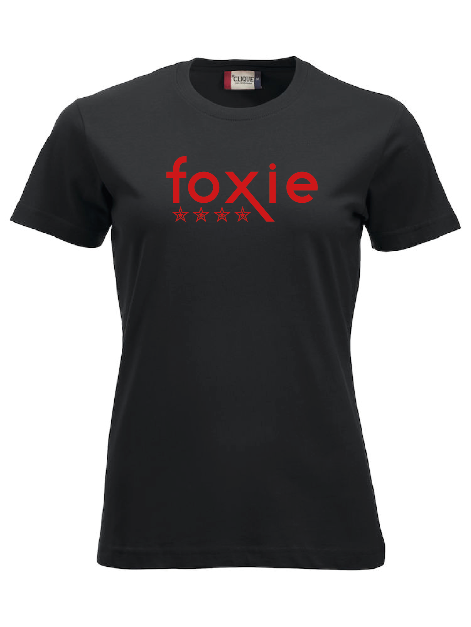 Svart Dam T-shirt "FOXIE"