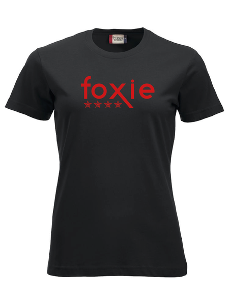 Svart Dam T-shirt "FOXIE"