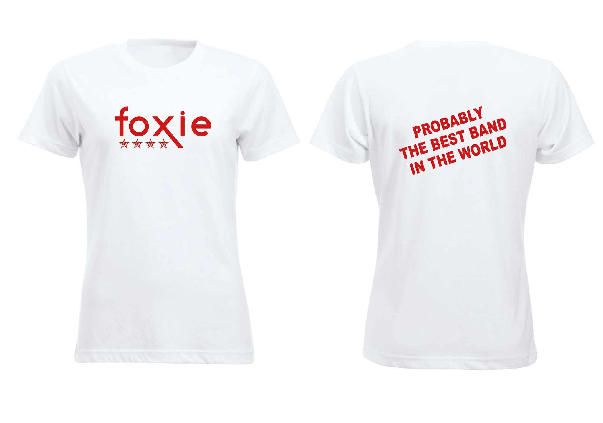 Vit Dam T-shirt "FOXIE probably"