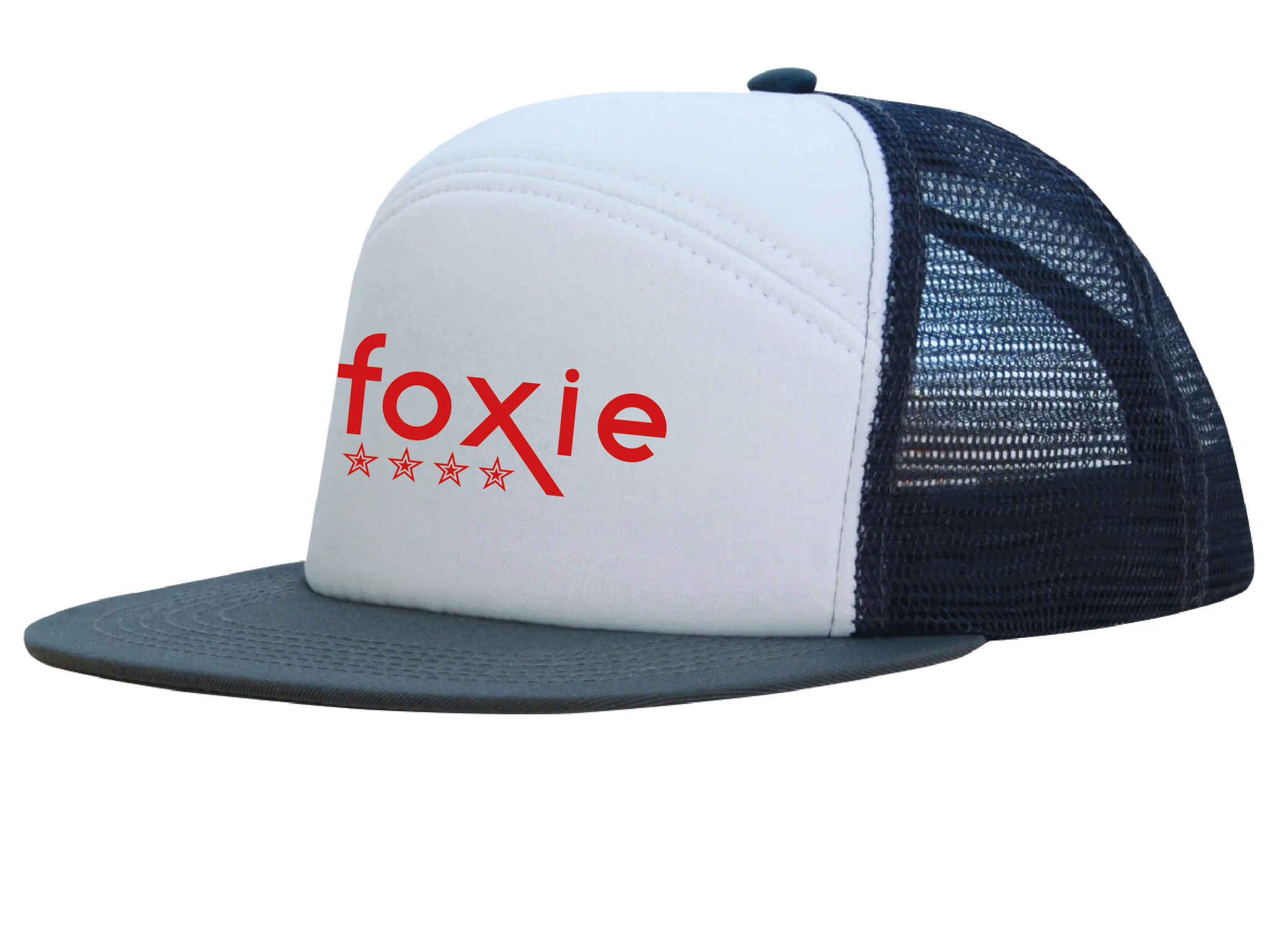 Vitgrå Trucker Keps "FOXIE"