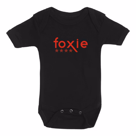 Svart Body Kort Ärm "FOXIE"