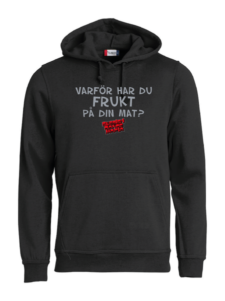 Svart Hoodtröja "SDM Frukt"