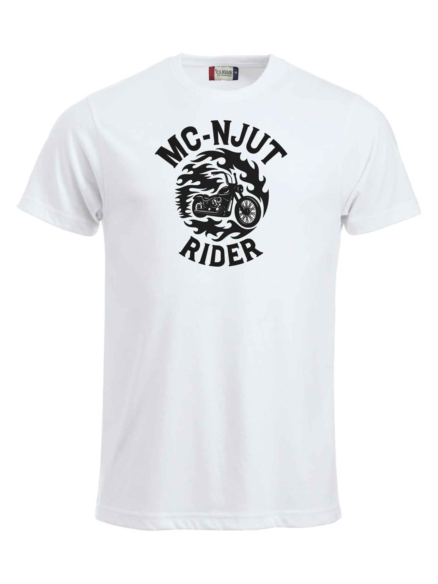 Vit T-shirt "MC-NJUT"