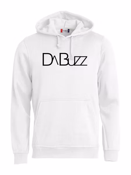 Vit HOODTRÖJA "DaBuzz"