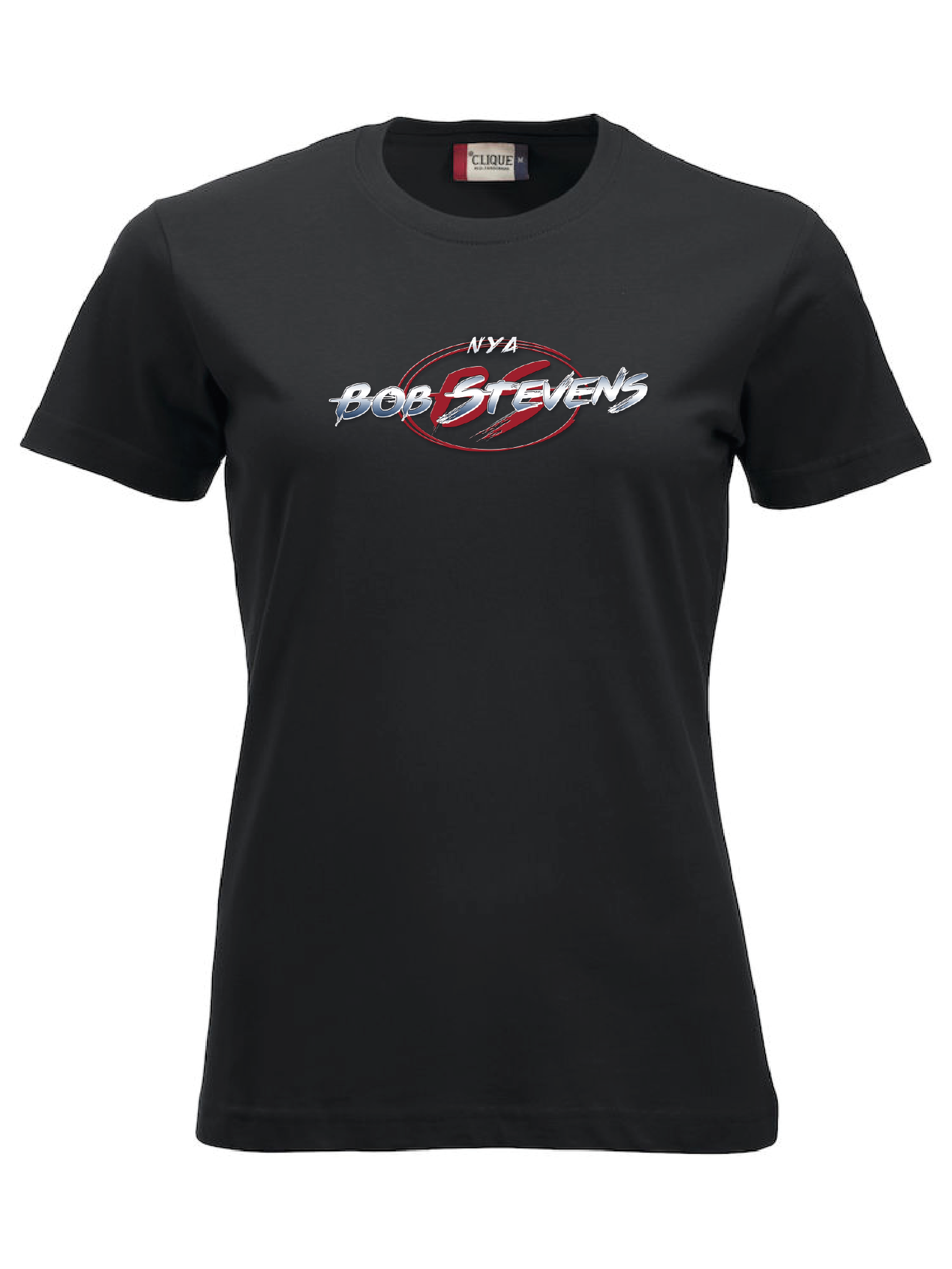 Svart Dam T-shirt "BOB STEVENS"