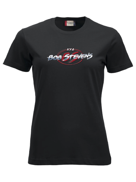 Svart Dam T-shirt "BOB STEVENS"