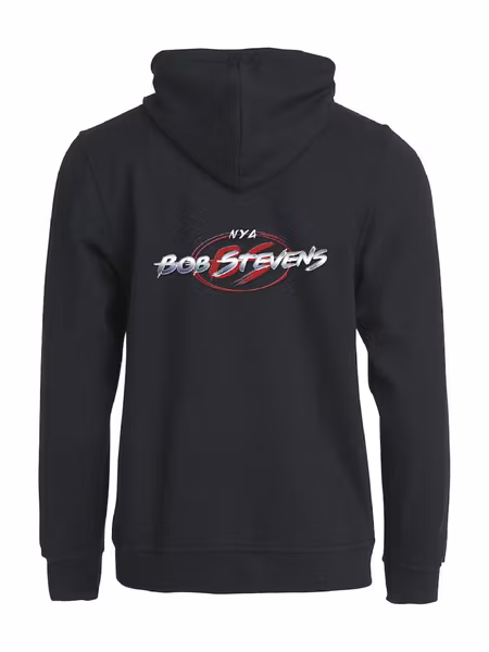Svart HOODJACKA rygg "BOB STEVENS"