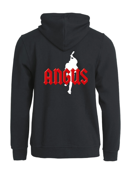 Svart HOODJACKA "ANGUS" rygg