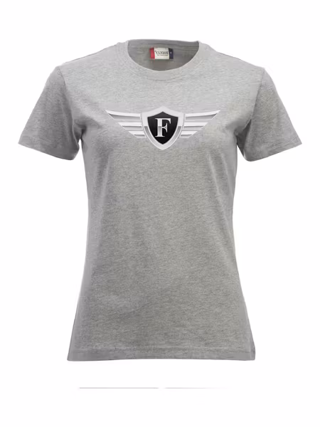 Grå Dam T-shirt "FOXIE Wings"