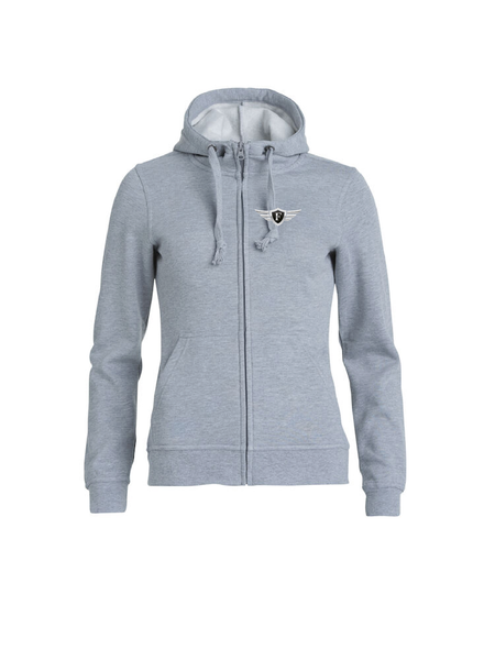 Grå Dam Hoodjacka "FOXIE Wings"