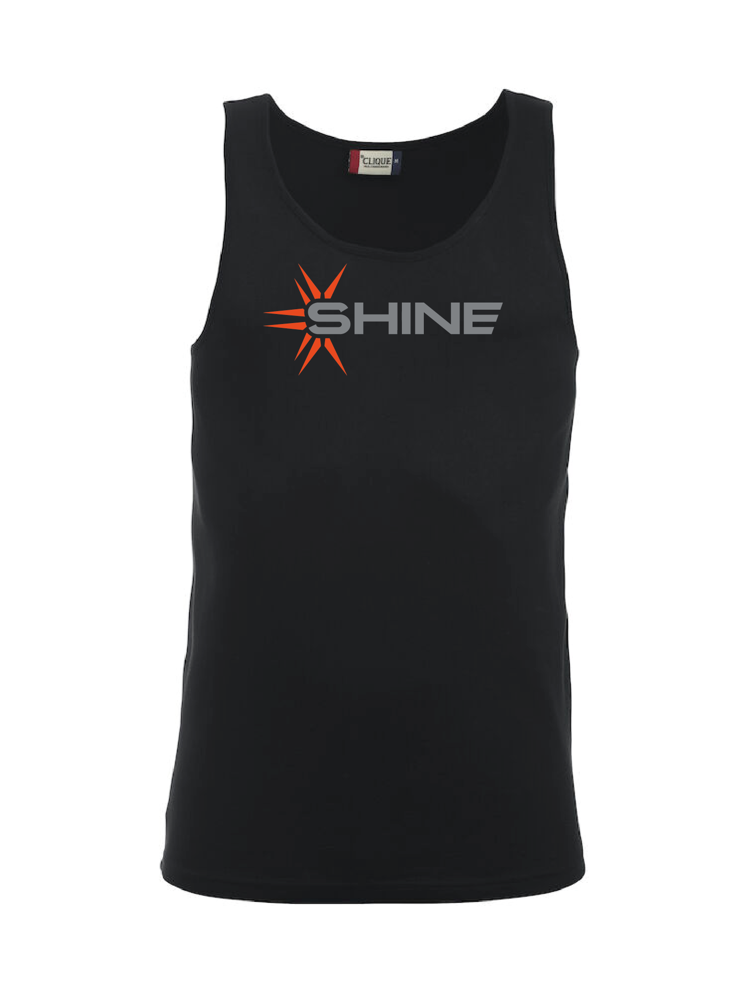 Svart Tank Top "SHINE"