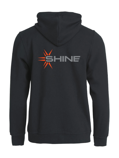 Svart HOODJACKA "SHINE" rygg