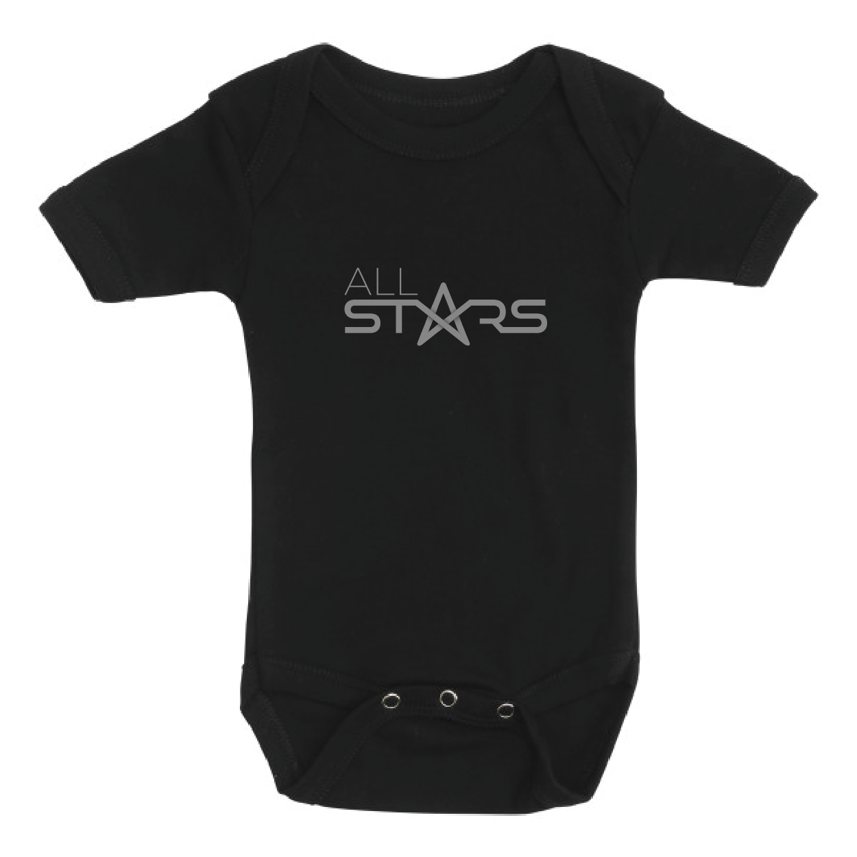 Svart Body Kort Ärm "ALLSTARS"
