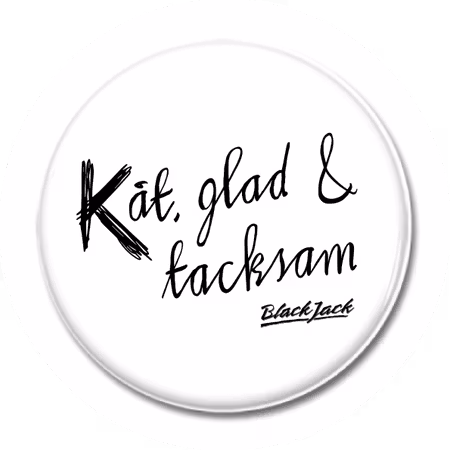 KNAPP "Black Jack KÅT" 44mm vit