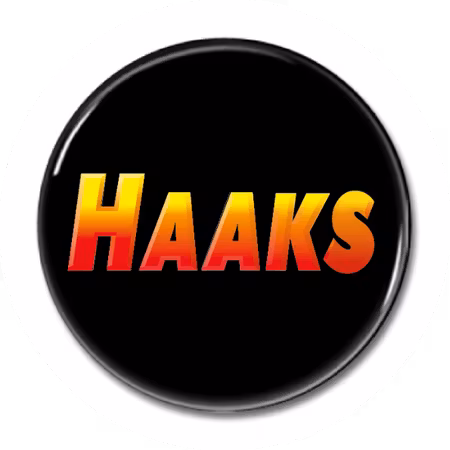 KNAPP "HAAKS Logo" 44mm svart