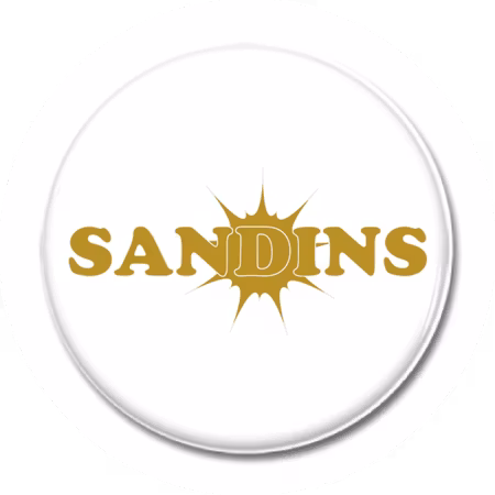 KNAPP "SANDINS Logo" 44mm vit