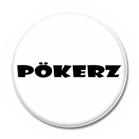 KNAPP "PÖKERZ Logo" 44mm svart