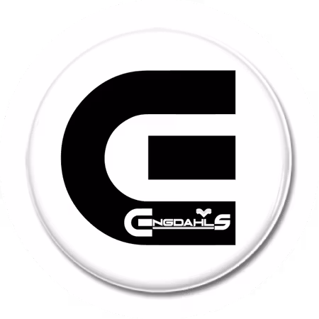 Magnet "ENGDAHLS E-Logo" 44mm svart
