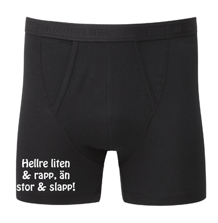 Svart Boxerkalsong "Liten rapp..."