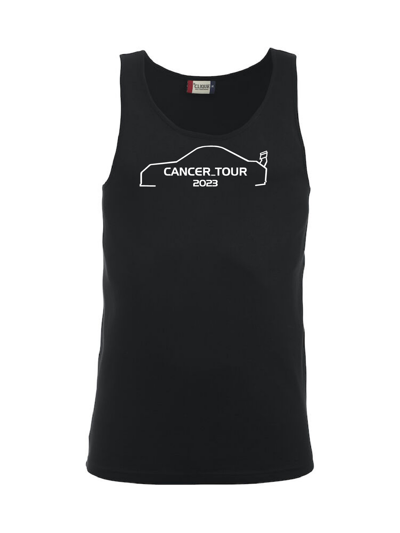 Svart Tank Top "Cancer_Tour 2023"