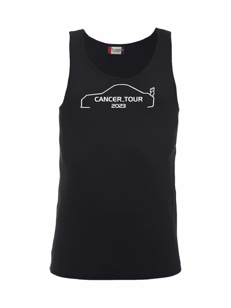 Svart Tank Top "Cancer_Tour 2023"