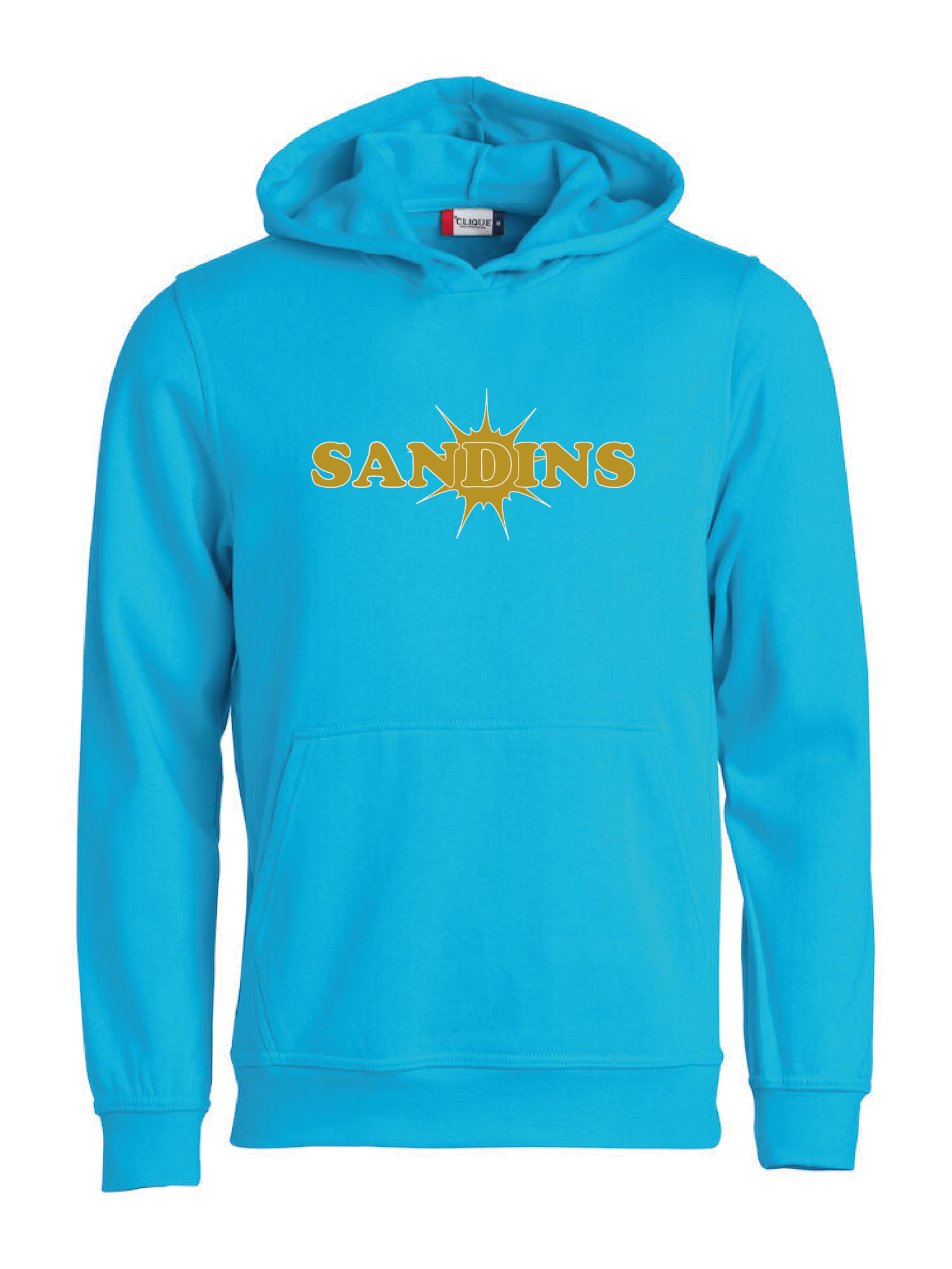 Turkos Junior Hoodtröja "SANDINS"