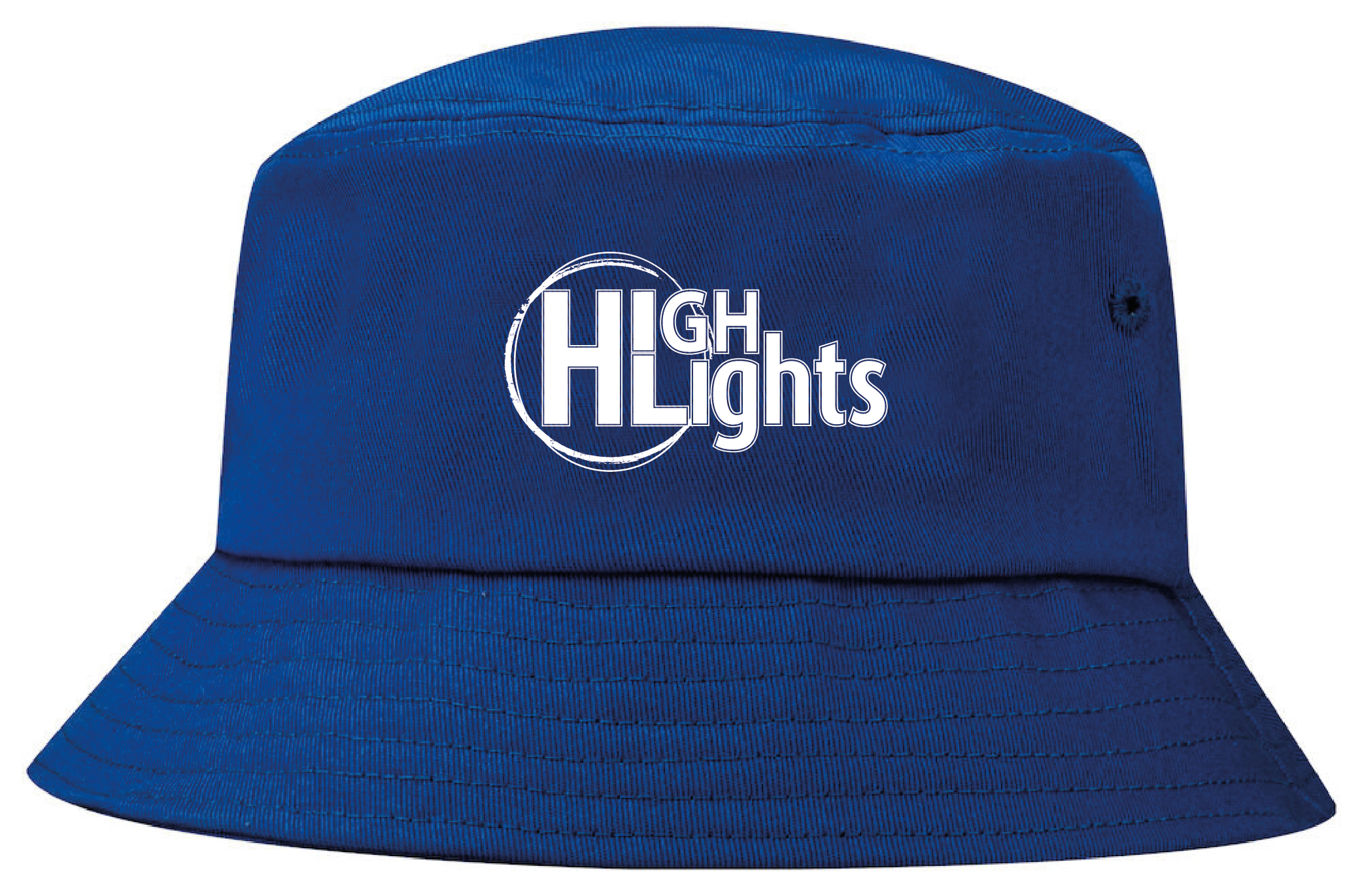 Blå Solhatt "HIGHLIGHTS"