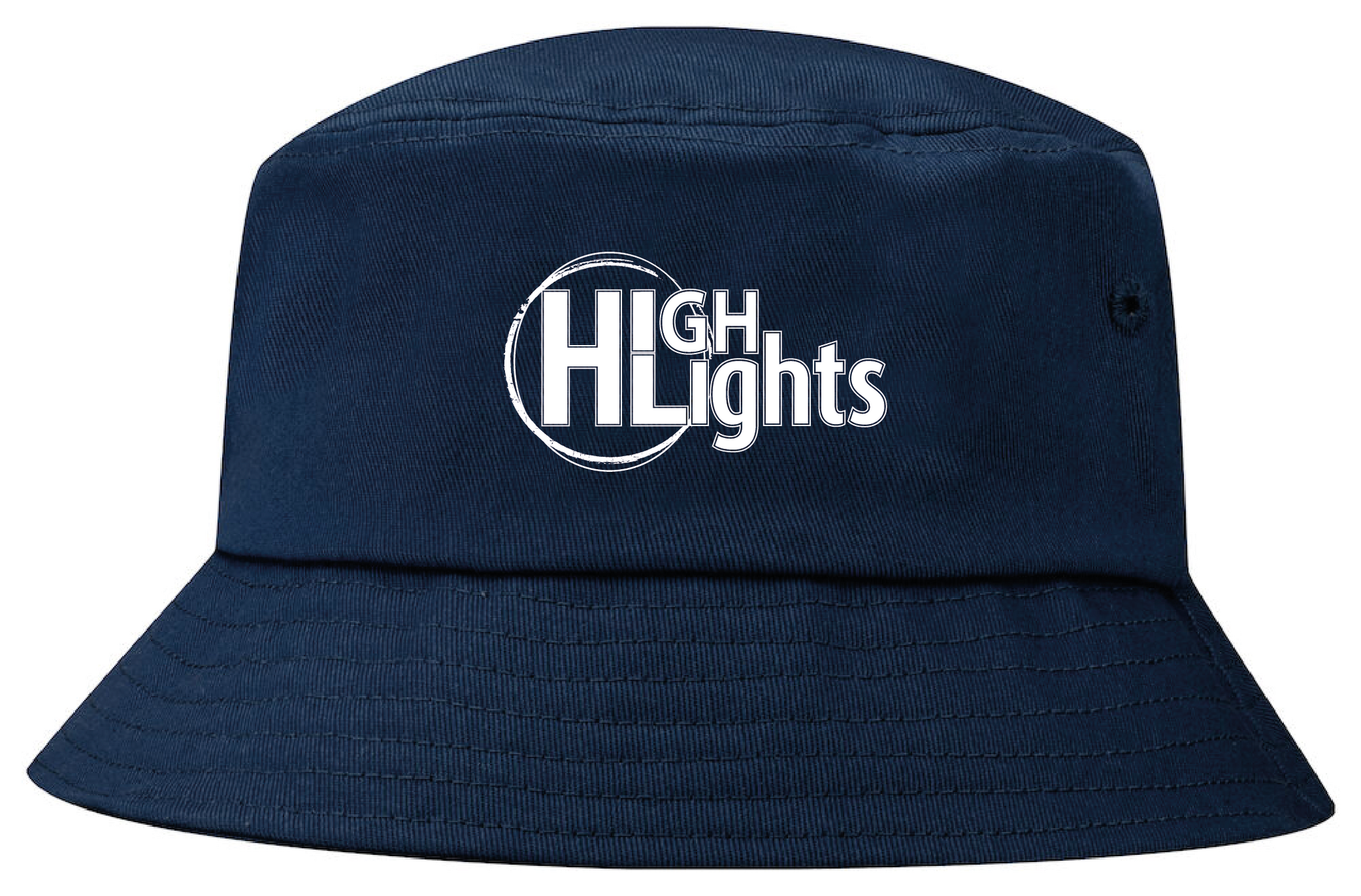 Marinblå Solhatt "HIGHLIGHTS"