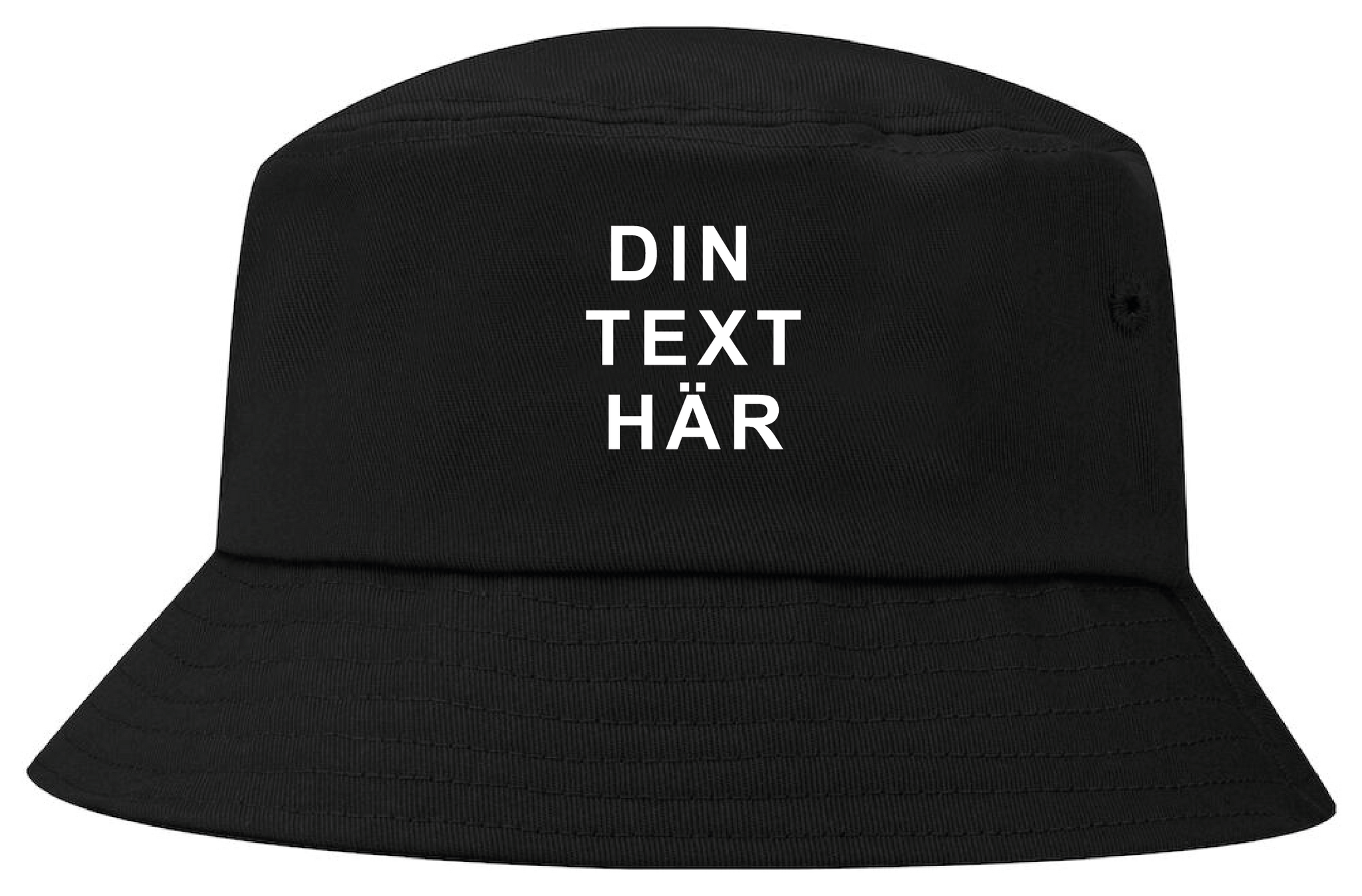 Svart Solhatt "Egen text"