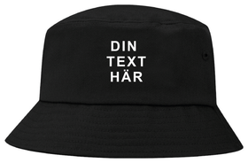 Svart Solhatt "Egen text"