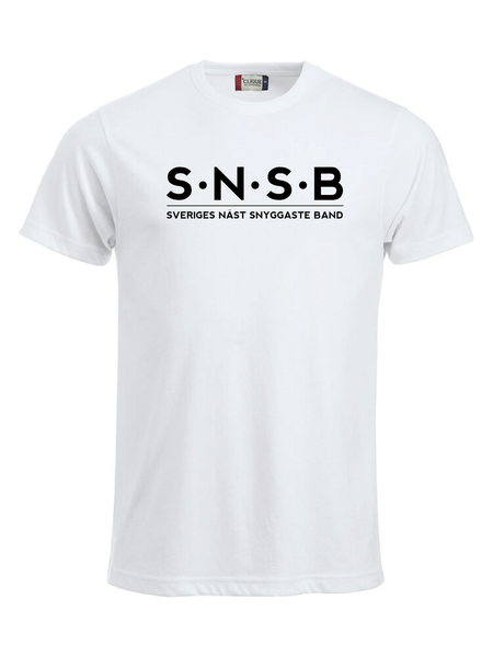 Vit T-shirt "SNSB"