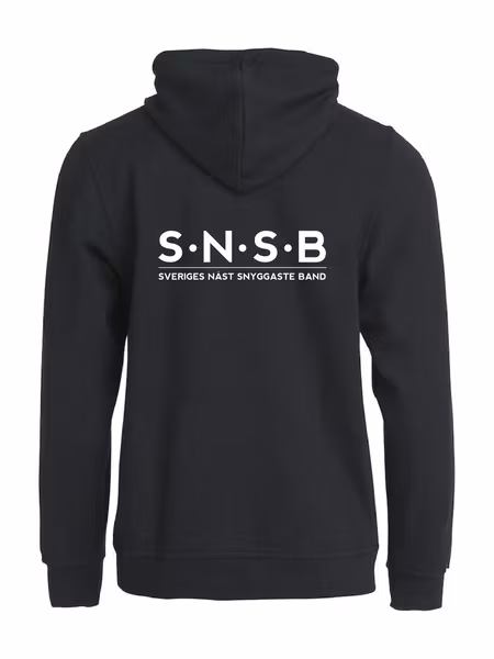 Svart Hoodjacka "SNSB" Rygg