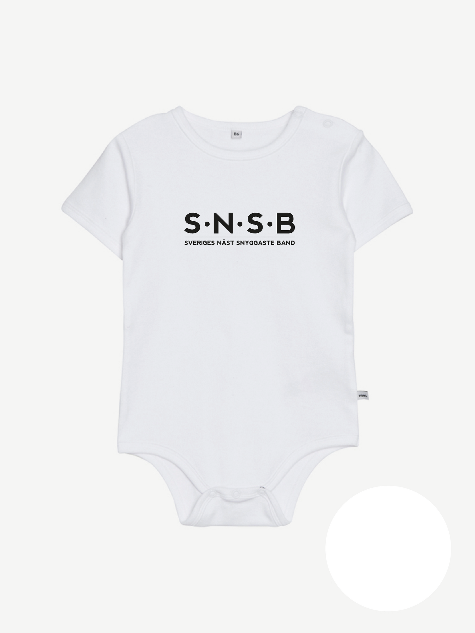 Vit Body Kort Ärm "SNSB"