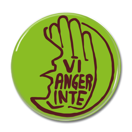 KNAPP "Vi Anger Inte" 44mm Grönsvart