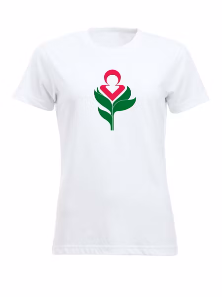 Vit Dam T-shirt "HUNTINGTONS"