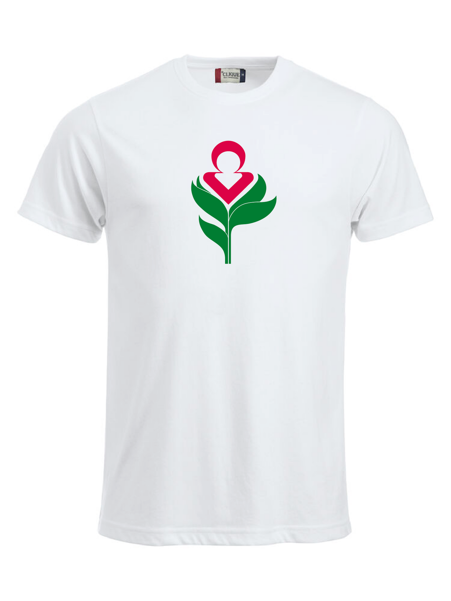 Vit T-shirt "HUNTINGTONS"